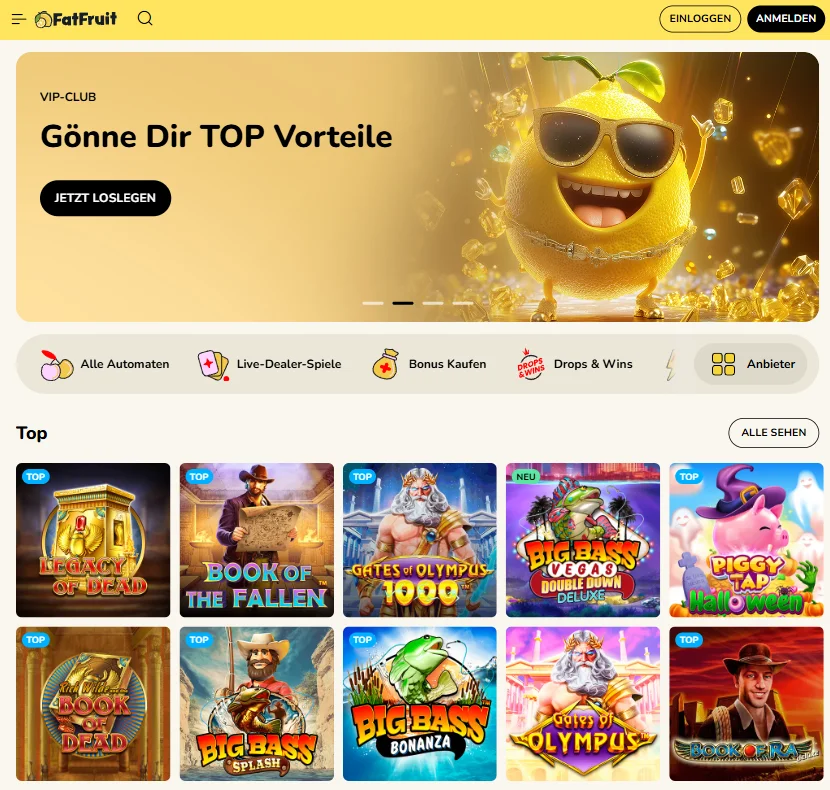FatFruit Casino Übersicht
