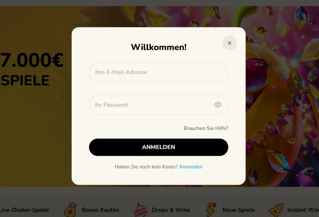 FatFruit Casino Anmeldung